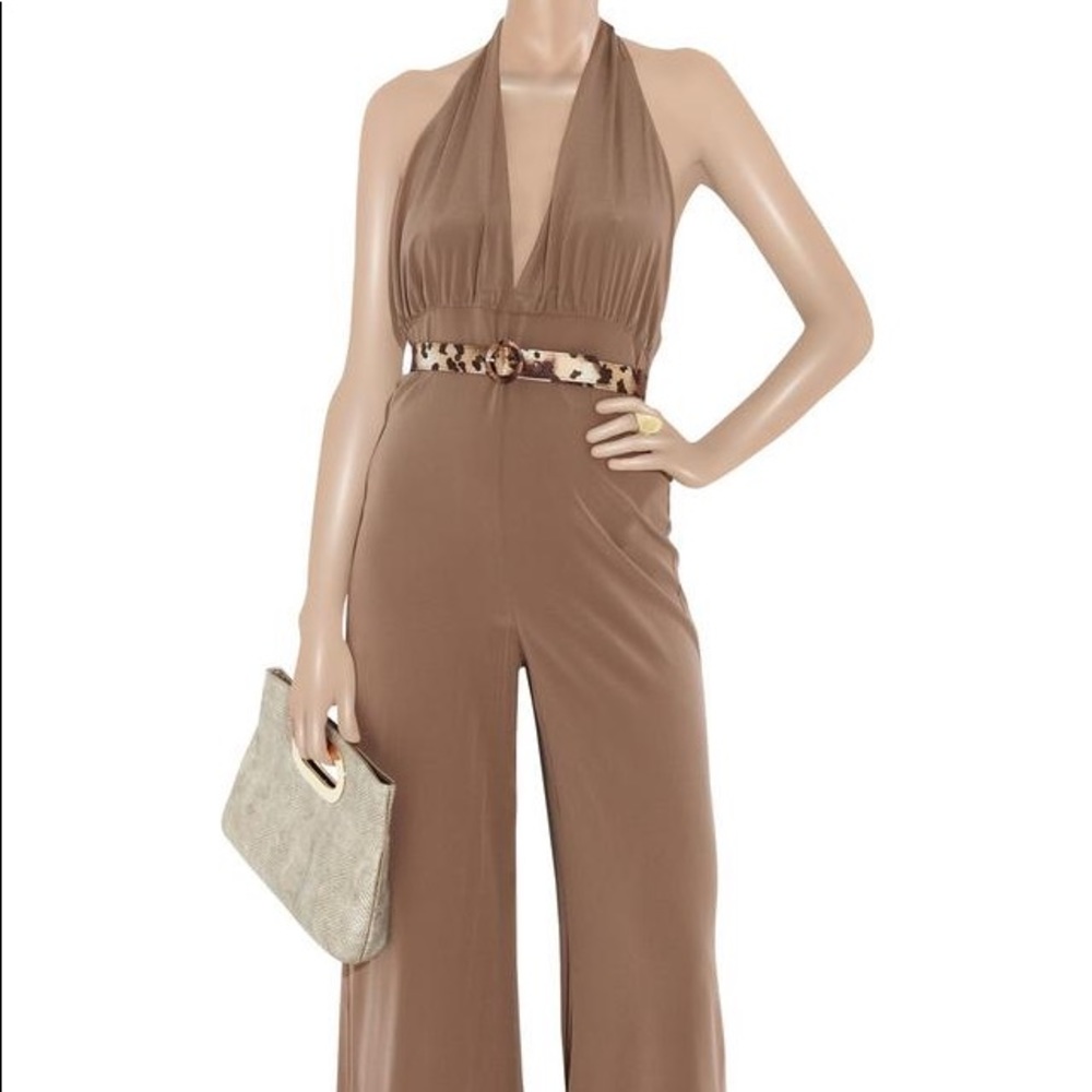 ALICE AND OLIVIA Dylan Halter Jumpsuit